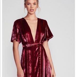 🌹[Free people] Velvet Metallic dress🌹